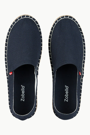 Men's Printed Navy Canvas Espadrilles
