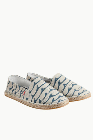 Men's Sea Print Beige Espadrilles