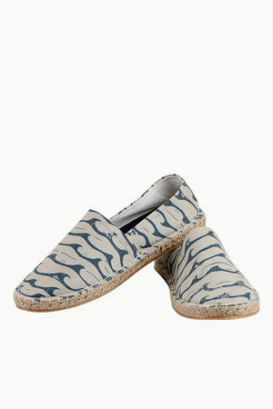 Men's Sea Print Beige Espadrilles