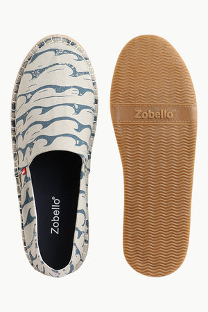Men's Sea Print Beige Espadrilles
