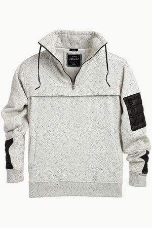 Men's Space Dyed Knit Popover Sweatshirt