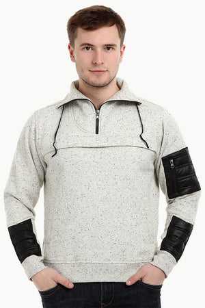 Men's Space Dyed Knit Popover Sweatshirt