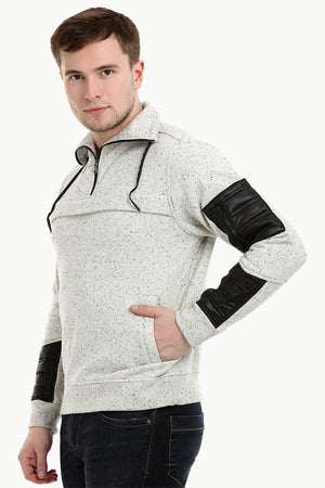 Men's Space Dyed Knit Popover Sweatshirt