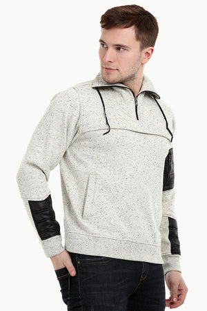 Men's Space Dyed Knit Popover Sweatshirt