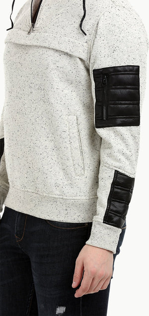 Men's Space Dyed Knit Popover Sweatshirt