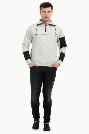 Men's Space Dyed Knit Popover Sweatshirt
