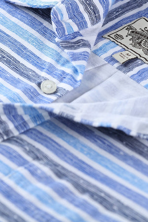 Men's Stripe Print Knit Shirt
