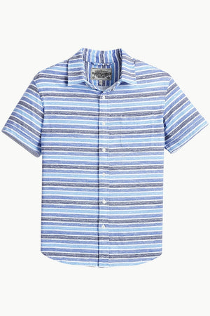 Men's Stripe Print Knit Shirt