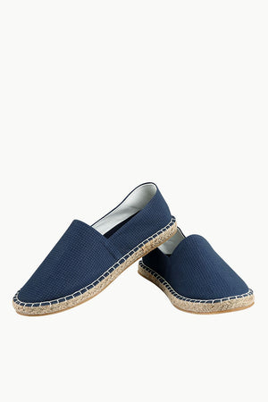 Men's Thread Print Navy Espadrilles