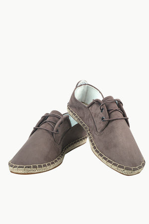 Men's Zinwaldite Suede Lace Up Espadrilles