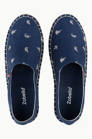 Mens Banana Embroidered Espadrilles