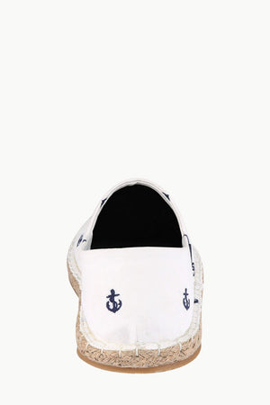 Mens Beige Anchor Espadrilles