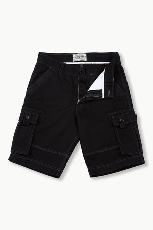 Mens Black Cargo Summer Shorts