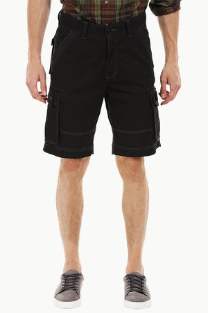 Mens Black Cargo Summer Shorts