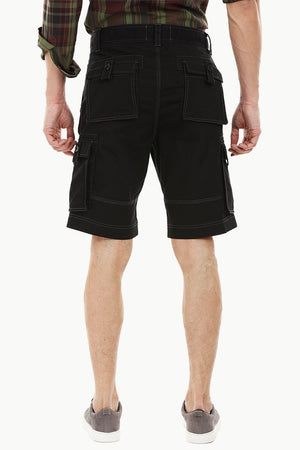 Mens Black Cargo Summer Shorts