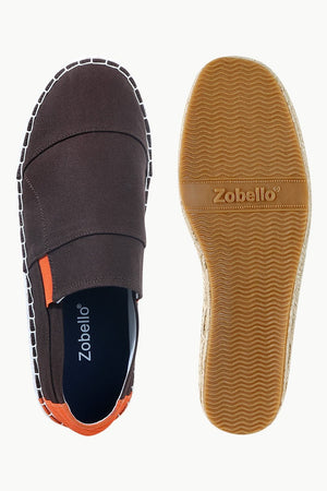 Mens Brown Cut N Sew Espadrilles