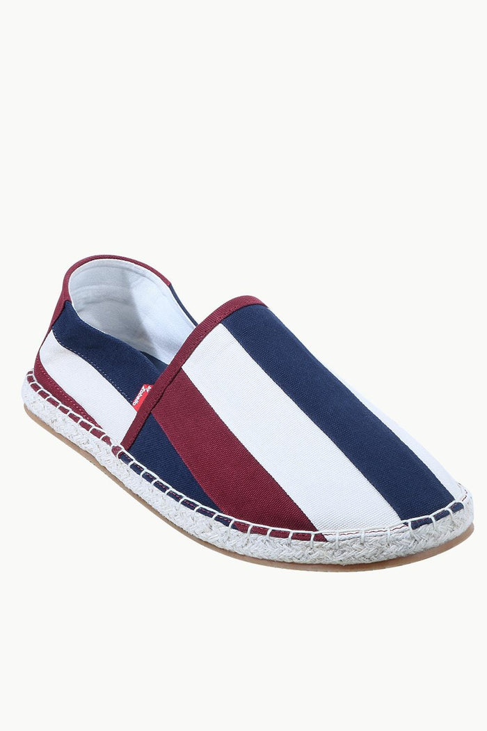 Mens Multi Color Striped Espadrilles