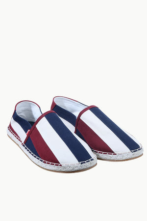 Mens Indigo Cut N Sew Denim Espadrilles