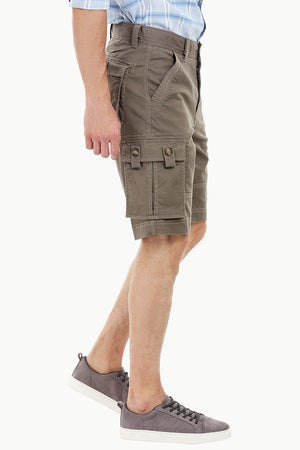 Mens Olive Green Cargo Summer Shorts