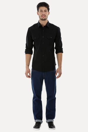 Army Styled Stretchable Shirt