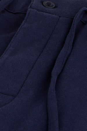 Navy Brushed Knit Pyjamas