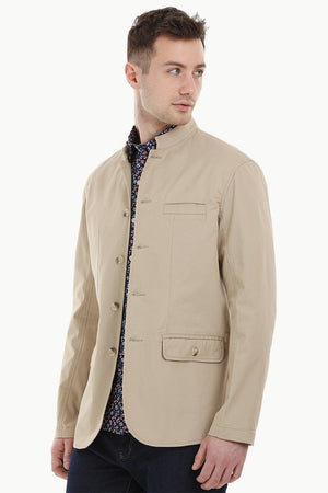 Nehru Bandhgala Khaki Jacket