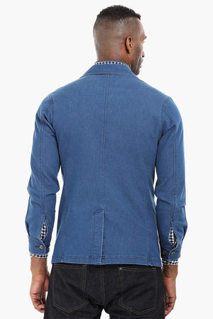 Patch Pocket Indigo Denim Jacket