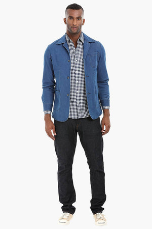 Patch Pocket Indigo Denim Jacket