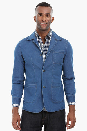 Patch Pocket Indigo Denim Jacket