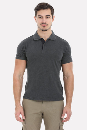 Cotton Heather Pique Soft Polo Tee