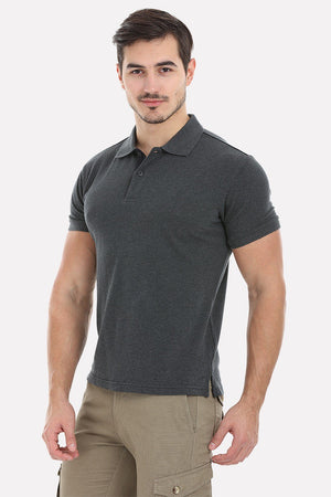 Cotton Heather Pique Soft Polo Tee