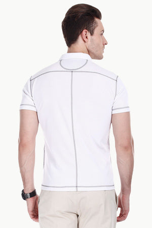Performance Wear Contrast Placket Polo