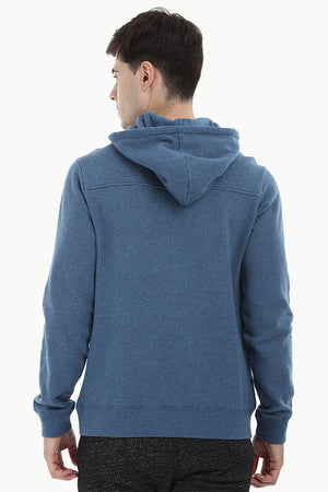 Embroidered Popover Zip Hoodie