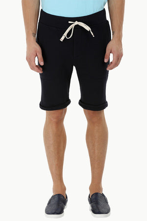 Solid Rolled Up Hem Shorts