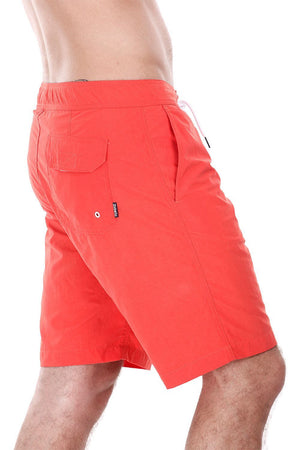Nylon Swim Shorts With Floral Print Lining