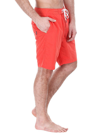 Nylon Swim Shorts With Floral Print Lining