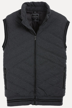 Quilted Varsity Knit Jacket
