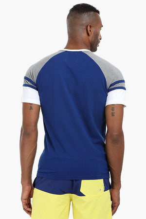 Raglan Cut & Sew Cotton T-Shirt