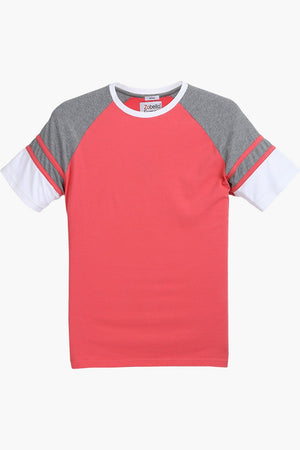 Raglan Cut & Sew Cotton T-Shirt