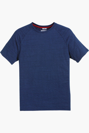 Raglan Indigo Cotton T-Shirt