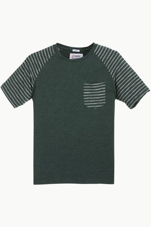Raglan Sleeves Green T-Shirt