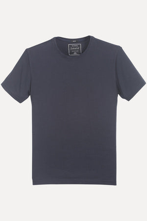 Crew Neck Slight Stretch Solid Tee