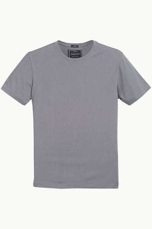 Crew Neck Slight Stretch Solid Tee