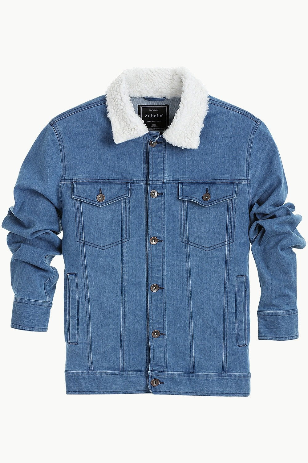 Agnes Orinda Women's Plus Faux Fur Collar Washed Button Cropped Denim Jacket  - Walmart.com