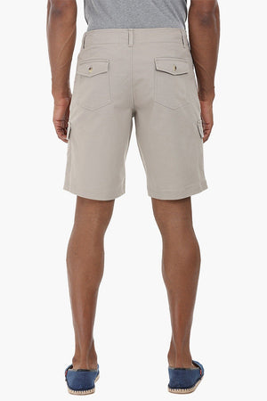 Cotton Shorts with Flap Pockets