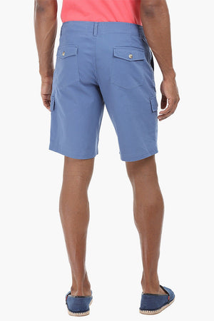 Cotton Shorts with Flap Pockets