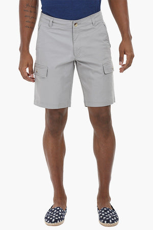 Cotton Shorts with Flap Pockets