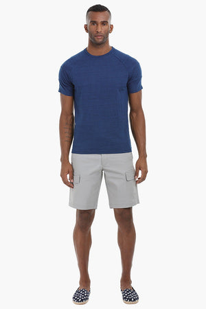 Cotton Shorts with Flap Pockets