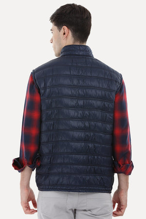 Sleeveless Solid Padded Jacket