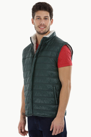 Sleeveless Sherpa Lined Cire Jacket